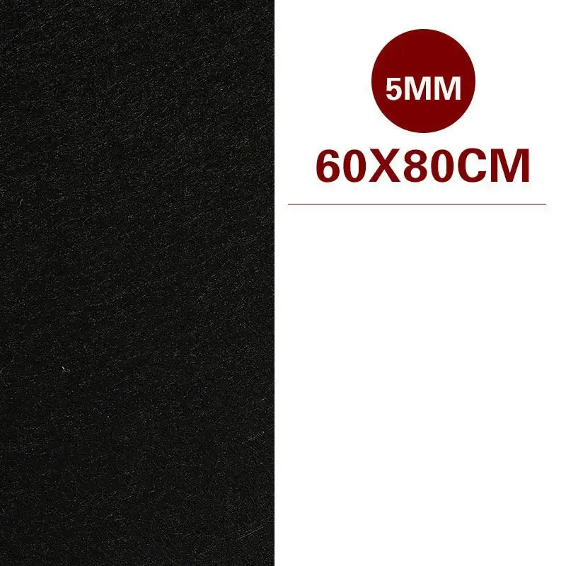 Aura Stroke | Premium Large Calligraphy Felt Mat | Super Absorbent, Protects Table & Prevents Ink Bleed (Grey/Black/White)