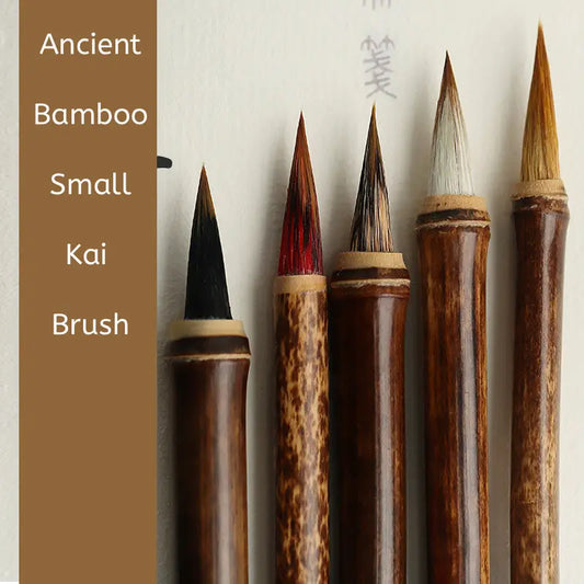 Aura Stroke | Master Calligraphy Brush Set | Weasel, Mixed, Hong Mao, Squirrel & Rabbit Hair | For Kai, Xing Script, Painting & Scripture