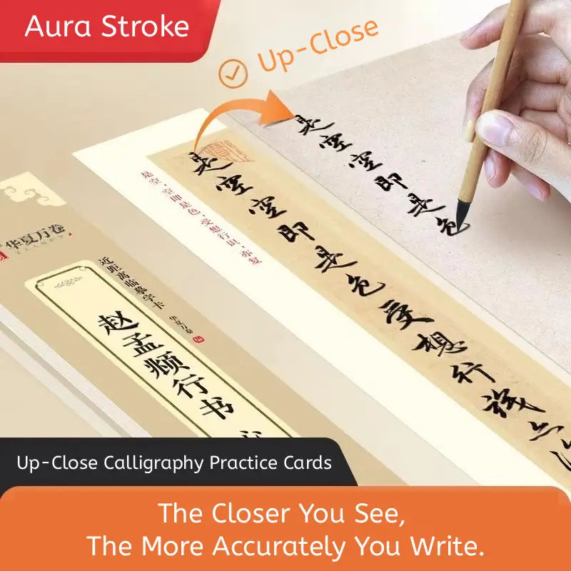 Zhao Mengfu's Heart Sutra in Running Script: Up-Close Calligraphy Practice Cards for Precision Learning