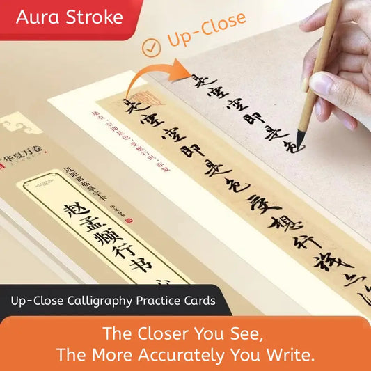 Zhao Mengfu's Heart Sutra in Running Script: Up-Close Calligraphy Practice Cards for Precision Learning