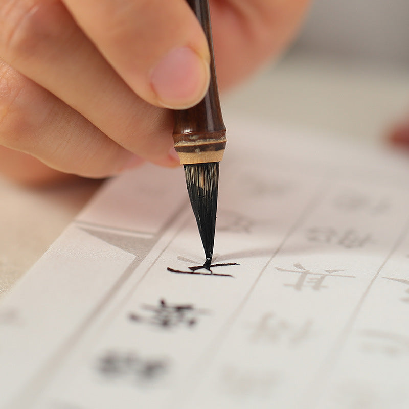 Aura Stroke | Master Calligraphy Brush Set | Weasel, Mixed, Hong Mao, Squirrel & Rabbit Hair | For Kai, Xing Script, Painting & Scripture